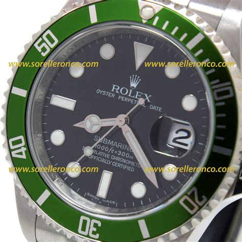 rolex 16610 ghiera verde|modello rolex 16610.